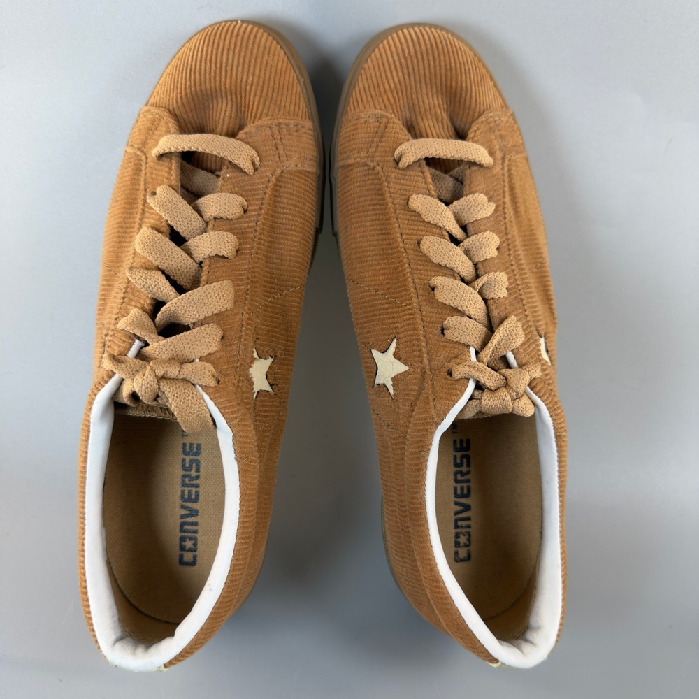 Converse Chuck Taylor One Star Corduroy Womens 8 Sneaker Brown Gum Lace Low Shoe - Picture 6 of 16
